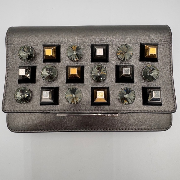 FENDI DotCom Embellished Wallet on Chain
